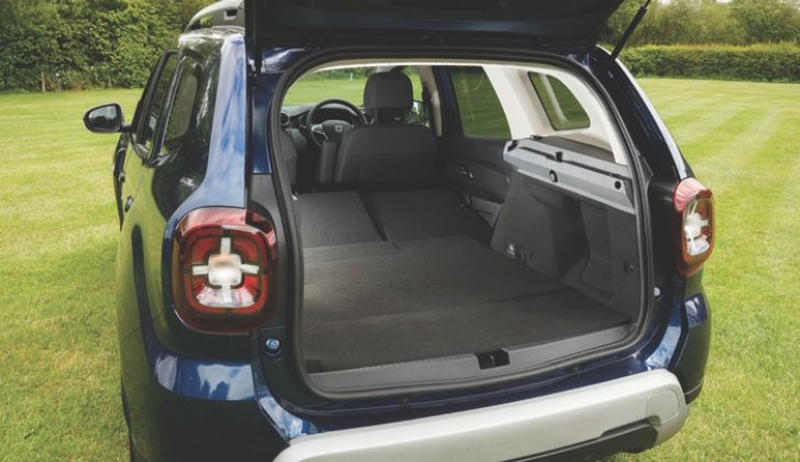 With the rear seats folded, boot space offers a length of 205cm