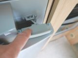 Leave the fridge door ajar when not in use, to avoid build-up of mildew