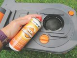 Maintain the rubber toilet seal with slicone spray to prevent it from drying out