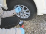 Always check the tyre pressures before departing on any journey