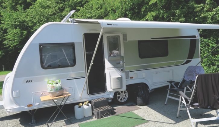 Larger canopy awnings might be lifted by strong winds