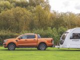 Even if you need to tow a caravan while the load bed is full of concrete, the Ford should be up to the job