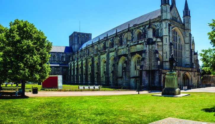 Winchester Cathedral, the largest and most significant of the city's landmarks