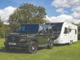 The Mercedes-Benz G 350 d performed even better with the weight of a caravan on the back