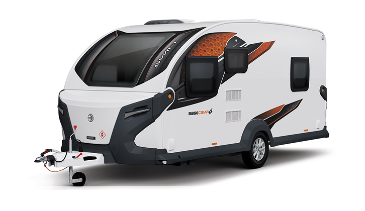 A cutout of the Swift Basecamp 6 on a white background