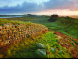 Hadrian's Wall near Housesteads.