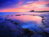 Bamburgh Castle overlooks this beautiful Northumbrian beach