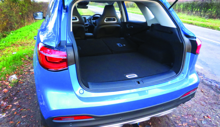 Boot space is the only mild disappointment, with a capacity of 463 litres with the back seats upright