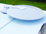 Automated roof-mounted dish
