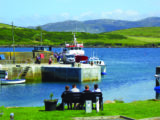 You can watch the Inishbofin ferry come and go at Cleggan Harbour