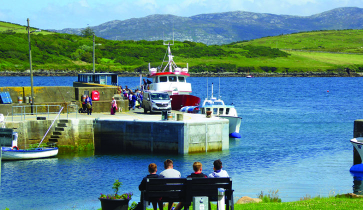 You can watch the Inishbofin ferry come and go at Cleggan Harbour