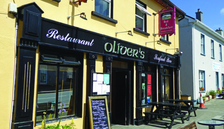 Oliver's pub and restaurant, on Cleggan Pier