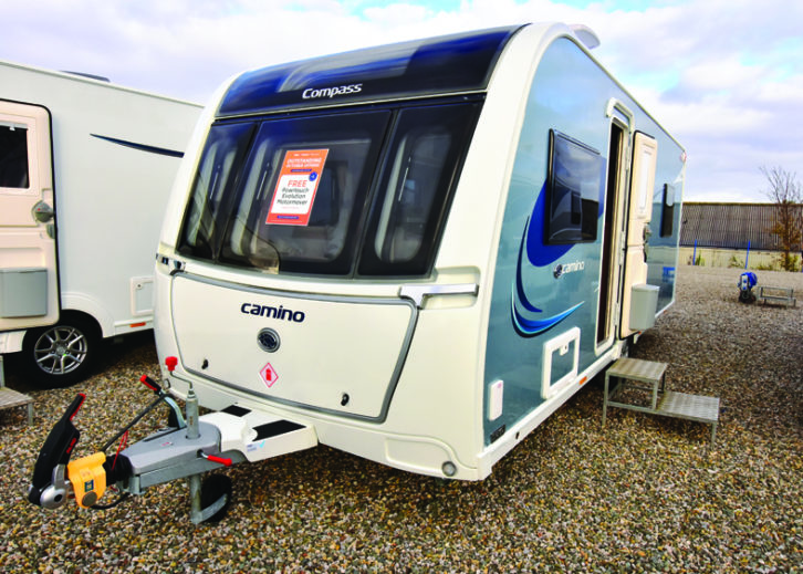 Camino 550 benefits from smart new graphics and a sizeable front gas locker