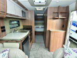 Camino 550 is spacious and has plenty of LED downlighters, while side shelves add more storage