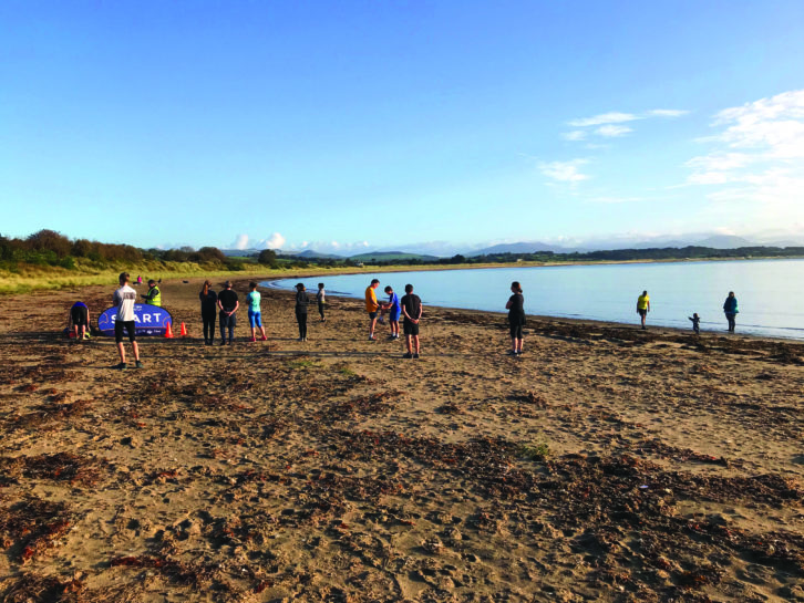 Parkrun with a difference, on the beach at Pwllheli