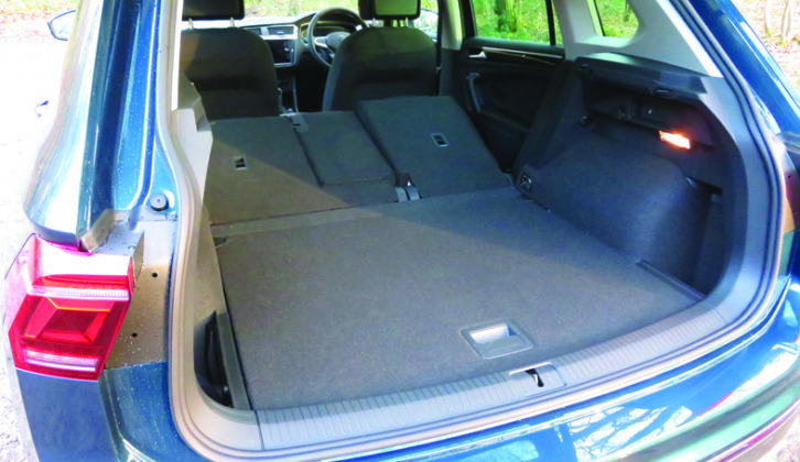 There's lots of boot space, at 615 litres, folding the seats is quick using levers either side of the tailgate, and the boot floor is flush with the tailgate opening for easy loading