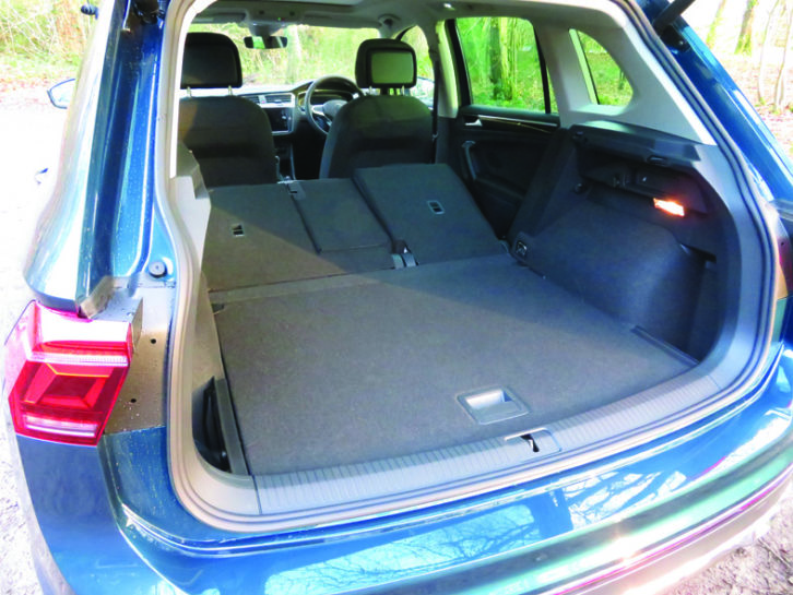 There's lots of boot space, at 615 litres, folding the seats is quick using levers either side of the tailgate, and the boot floor is flush with the tailgate opening for easy loading