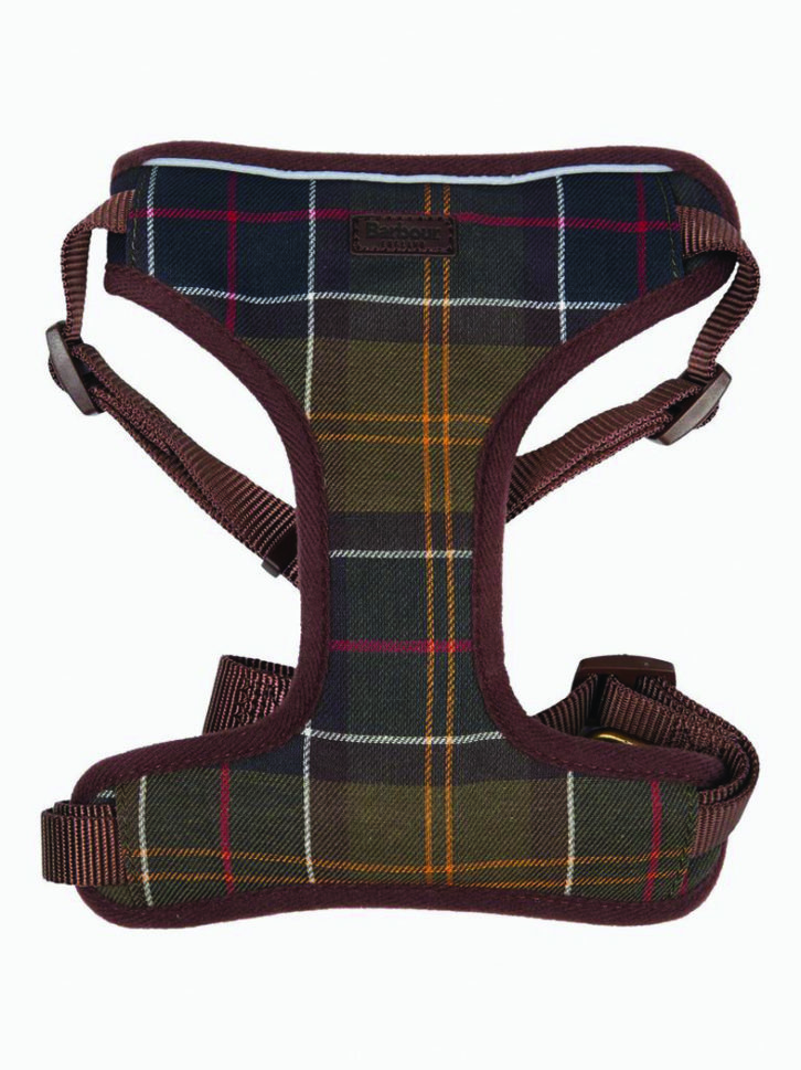 Barbour Classic Tartan dog travel harness