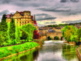 Beauty of Bath, Pulteney Bridge over the River Avon