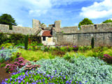 Explore 14 glorious acres of gardens and the rampart walk at the Bishop's Palace