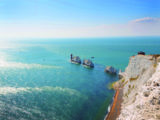 The Needles, a prominent landmark off the Isle of Wight