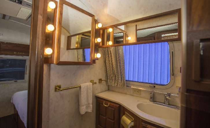 Airstream trailer bathroom