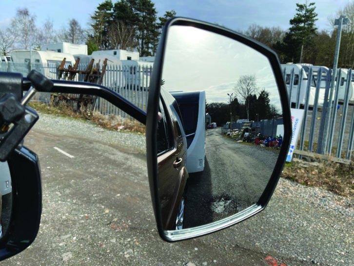 View alongside a standard-width Swift Challenger caravan