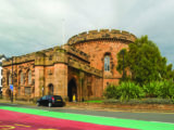 The two imposing towers of the Citadel in Carlisle are both Grade I listed