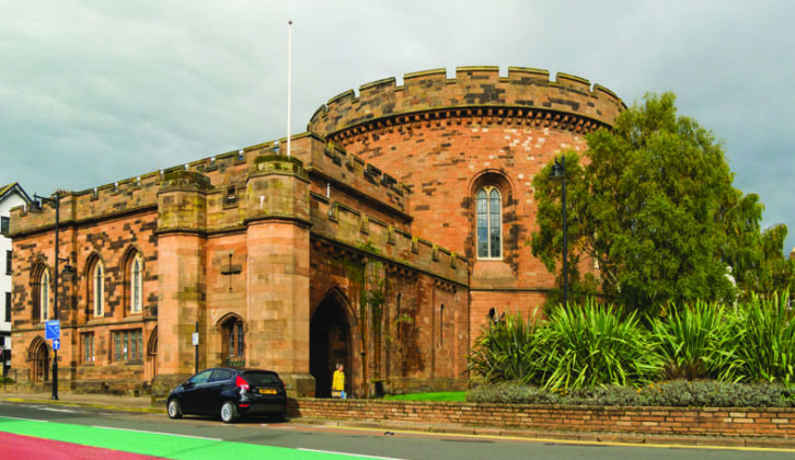 The two imposing towers of the Citadel in Carlisle are both Grade I listed