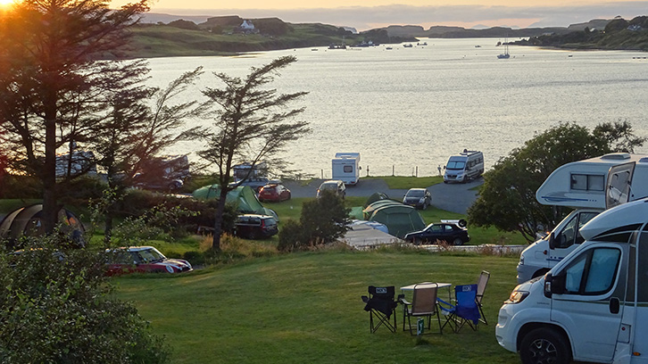 A shot of Dunvegan Loch from Kinloch Campsite