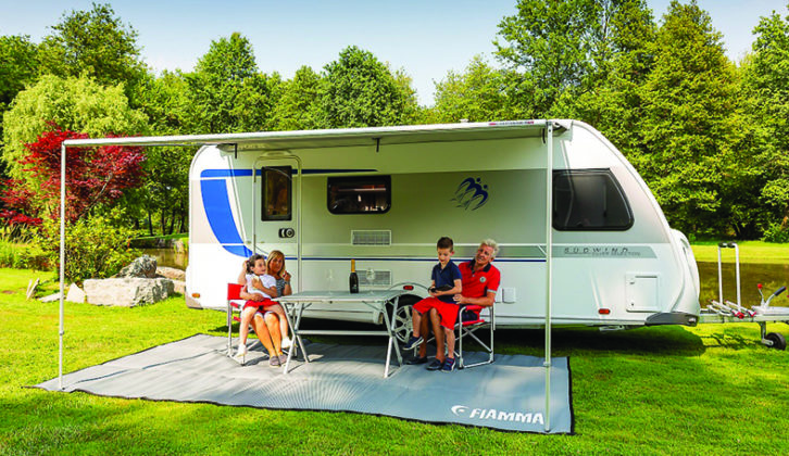 Fiamma wind-out canopy, perfect for Continental summers