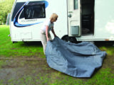 Always try to erect your awning in dry weather