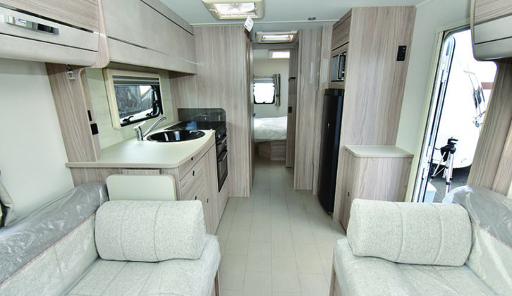 Supreme 860 makes excellent use of its 8ft width, providing plenty of living space