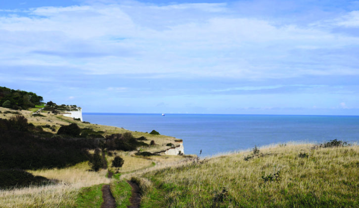 Walking the White Cliffs Trail is suitable for all ages, but keep away from the edge