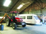 Storing on farms can be cost-effective. This farm was very tidy and clean, but some might not be