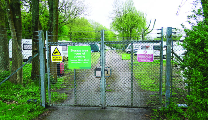 Campsite storage is convenient if you like to holiday at the site