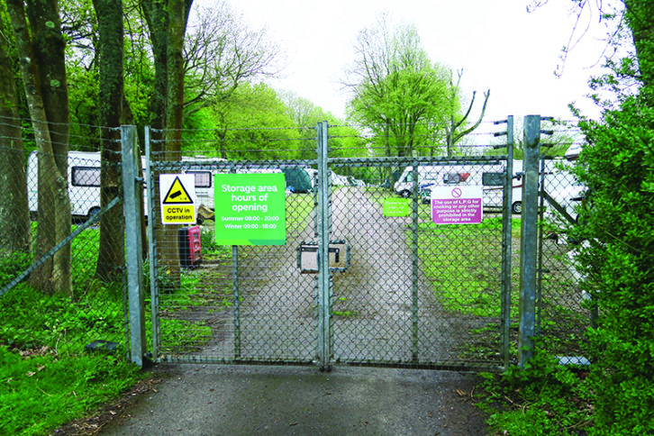 Campsite storage is convenient if you like to holiday at the site