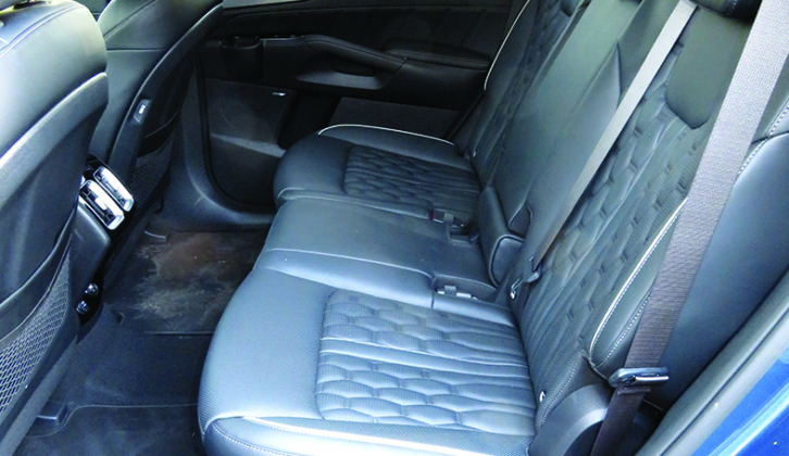Lots of space in the middle of the car, with enough legroom for passengers over 6ft tall to sit comfortably