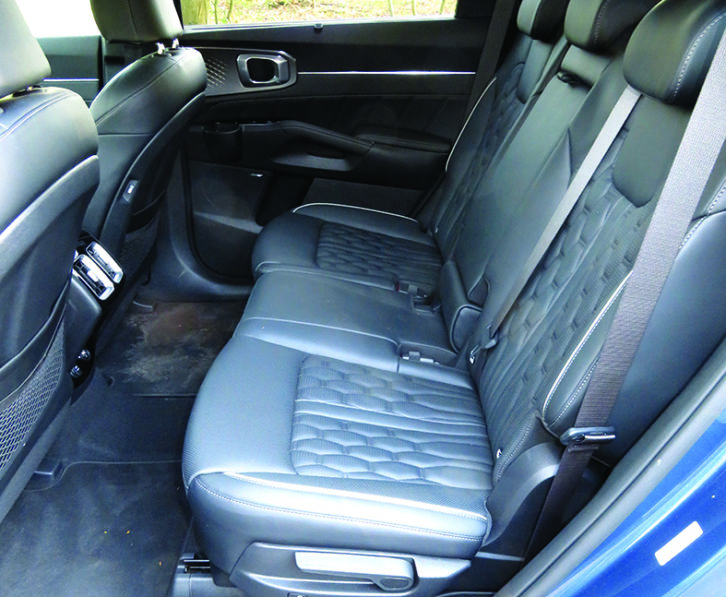 Lots of space in the middle of the car, with enough legroom for passengers over 6ft tall to sit comfortably