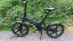 The GoCycle G4 ebike parked on a path