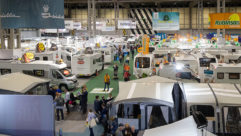 An overhead view of the NEC show in 2020