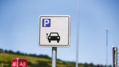 Electric Vehicle charge point sign