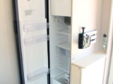 Slimline fridge has a capacity of 142 litres