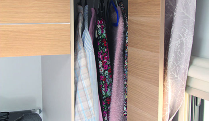 Plenty of storage for clothing in the roomy wardrobes either side of the bed