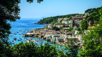 The charming harbour town of Fowey combines medieval and Georgian buildings