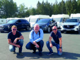 Senior adviser and test manager Ståle Frydenlund (right) and colleagues