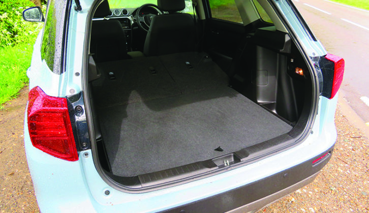 There's 375 litres for bags with the rear seats upright, 710 litres with them folded