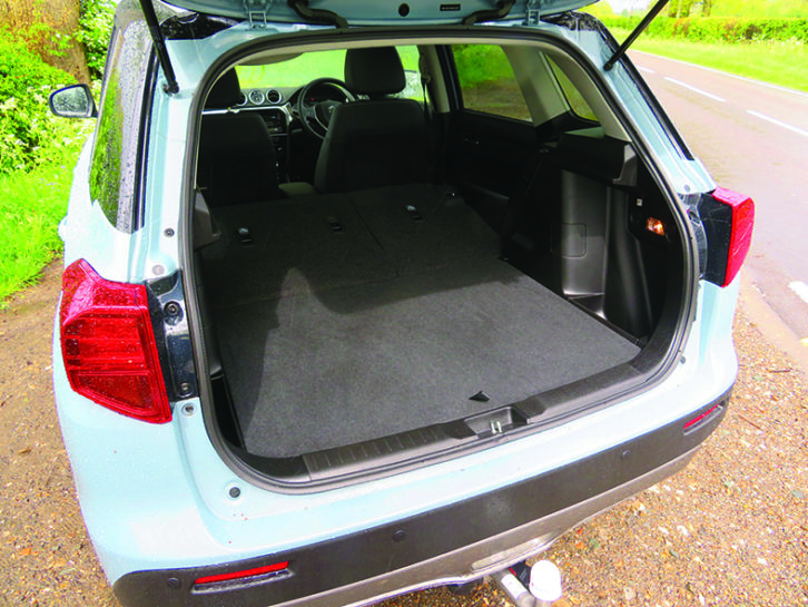 There's 375 litres for bags with the rear seats upright, 710 litres with them folded