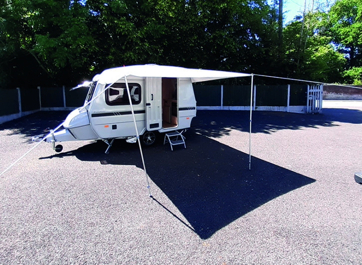 If you want an extension, you'll have to buy an awning or sun canopy by Bradcot