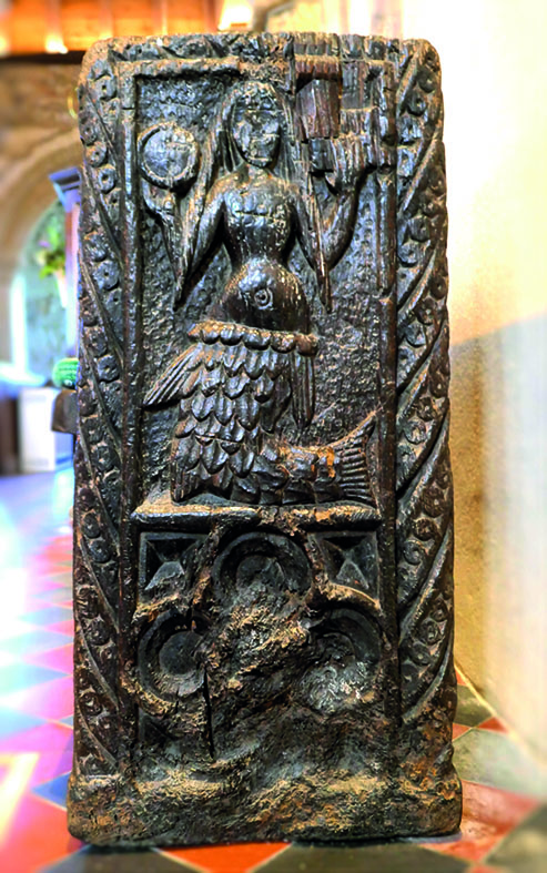 St Senara's mermaid carving